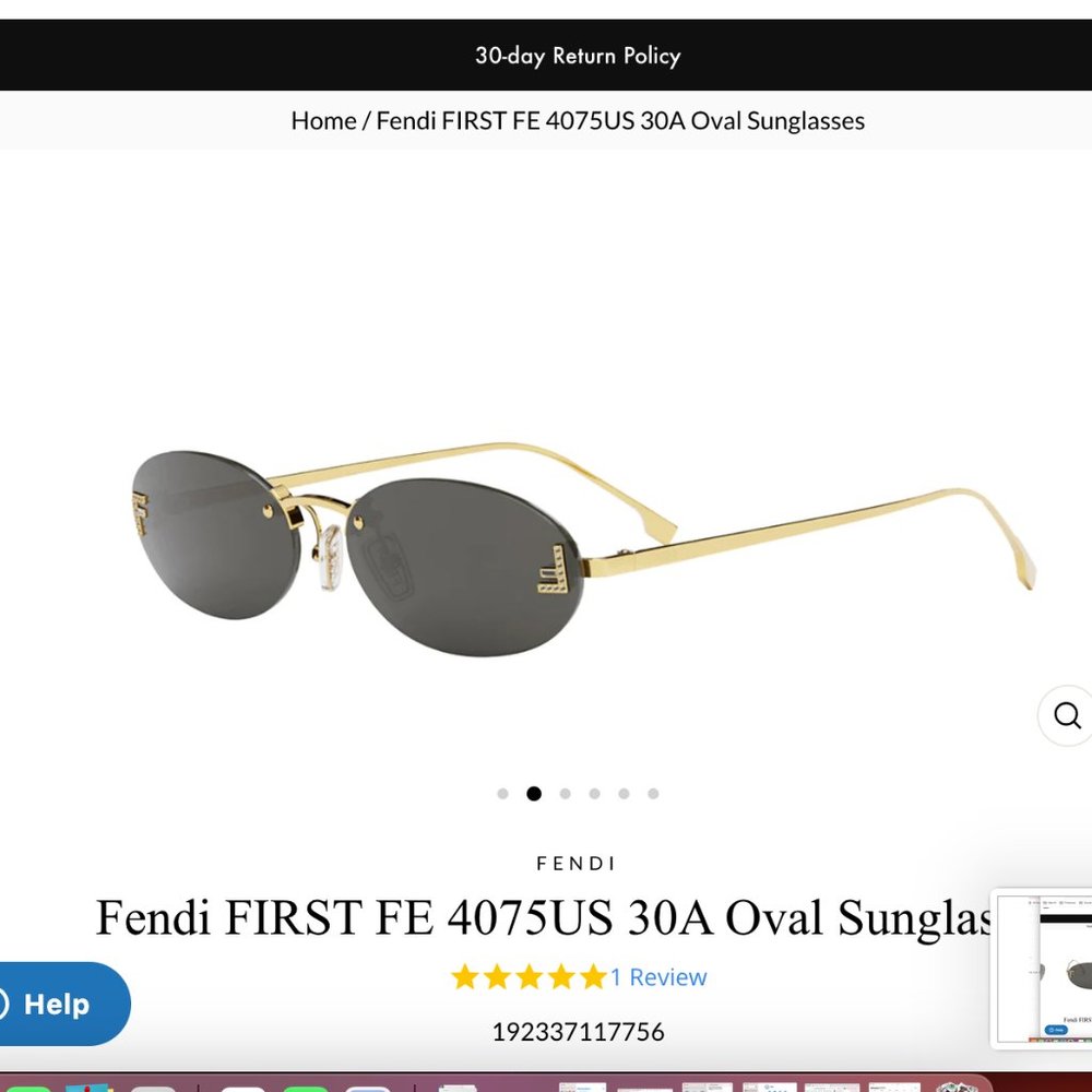 Fendi FIRST Oval Sunglasses